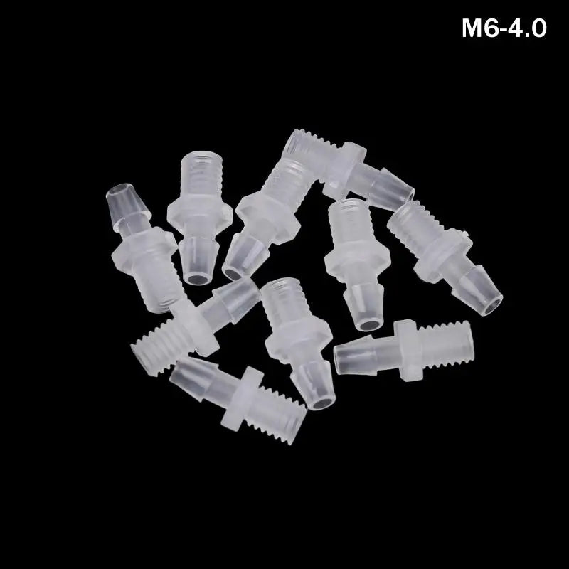 PP Plastic Hose Joint Adapter Air Valve Connector 10 Pack