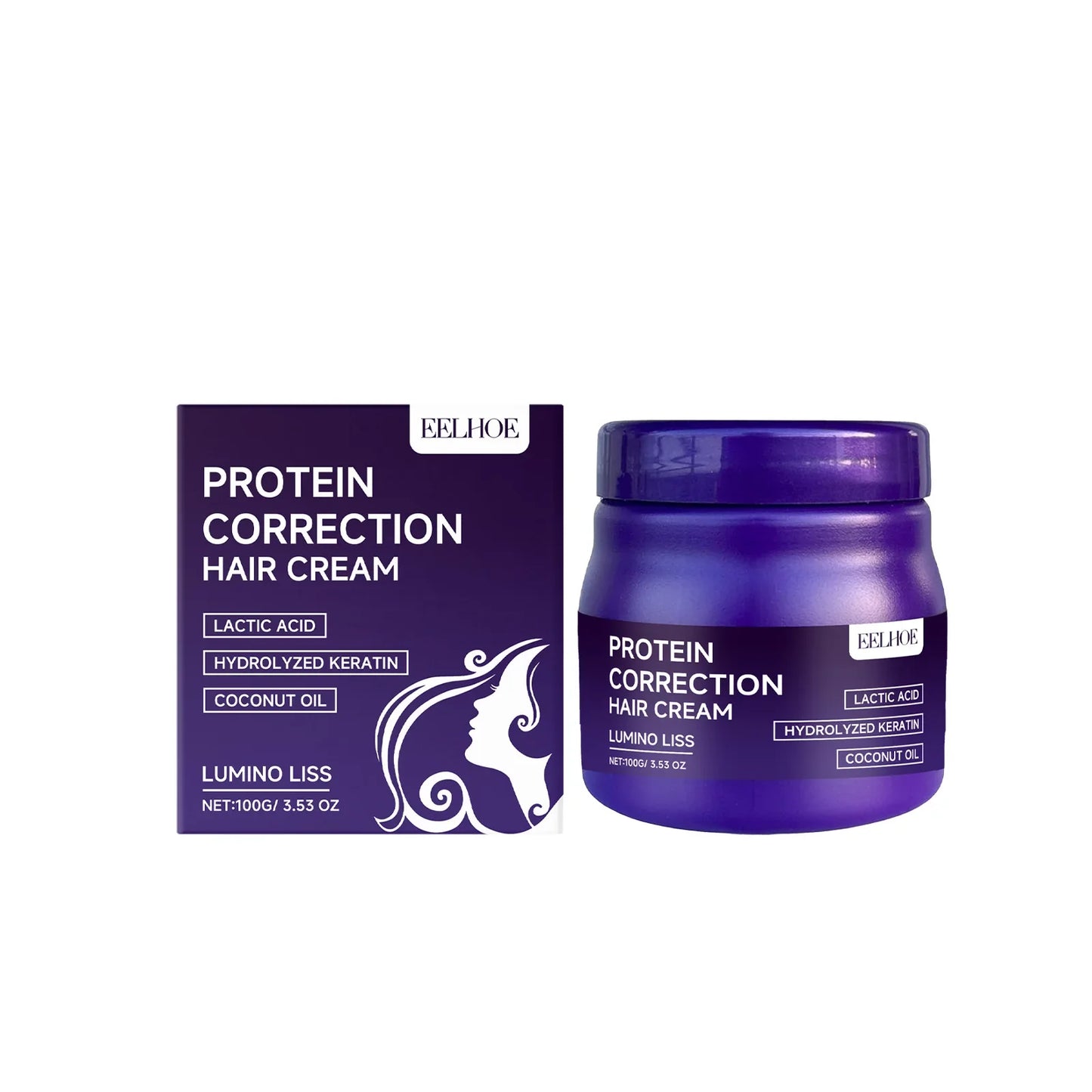 EELHOE Protein Hair Cream – Anti-Frizz Straightening Treatment