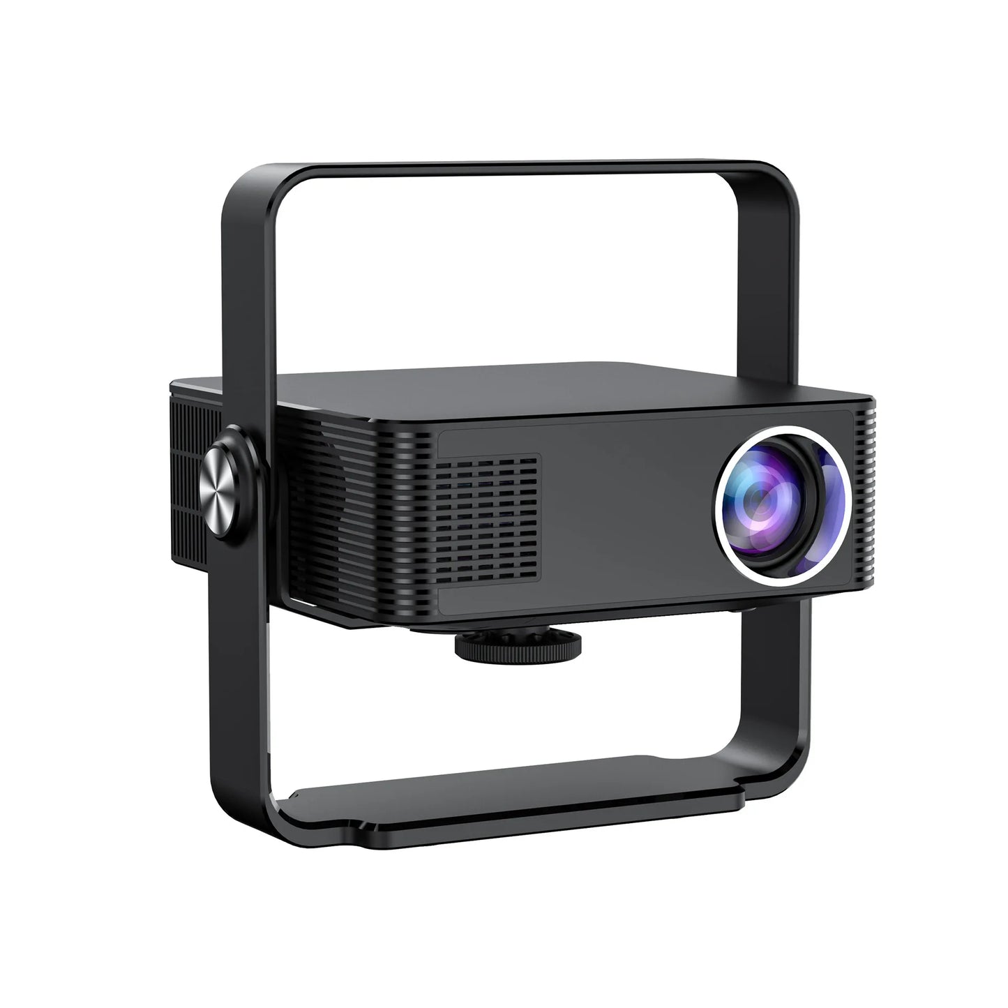 HM102 Smart Projector Native 1080P 4K Decode 160ANSI Android 13 360° Rotatable WiFi6 BT5.0120" Home Theater Beamer Peaceful Pleasures Health and Wellness HM102-Black-UK