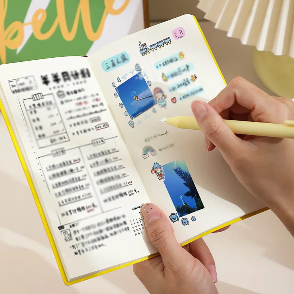 A6 Flower Handbook Blank Notebook Portable Daily Planning Beauty