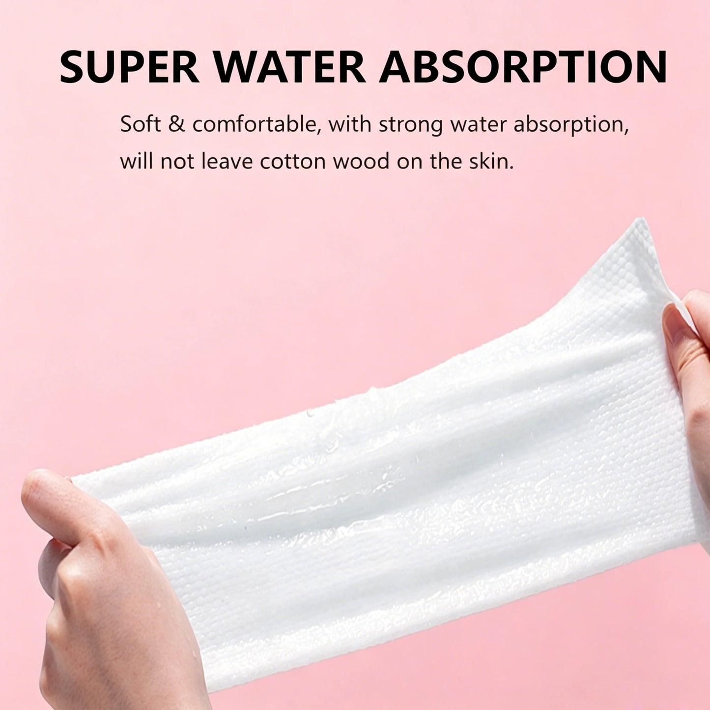 CURIGER Cotton Disposable Facial Towels 70-Pack | Sensitive Skin