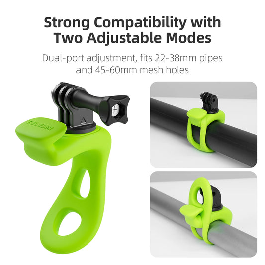 TELESIN Action Camera Mount silica adaptable Mini Flexible Bracket For Gopro Insta360 DJI Action Camera Accessories Peaceful Pleasures Health and Wellness