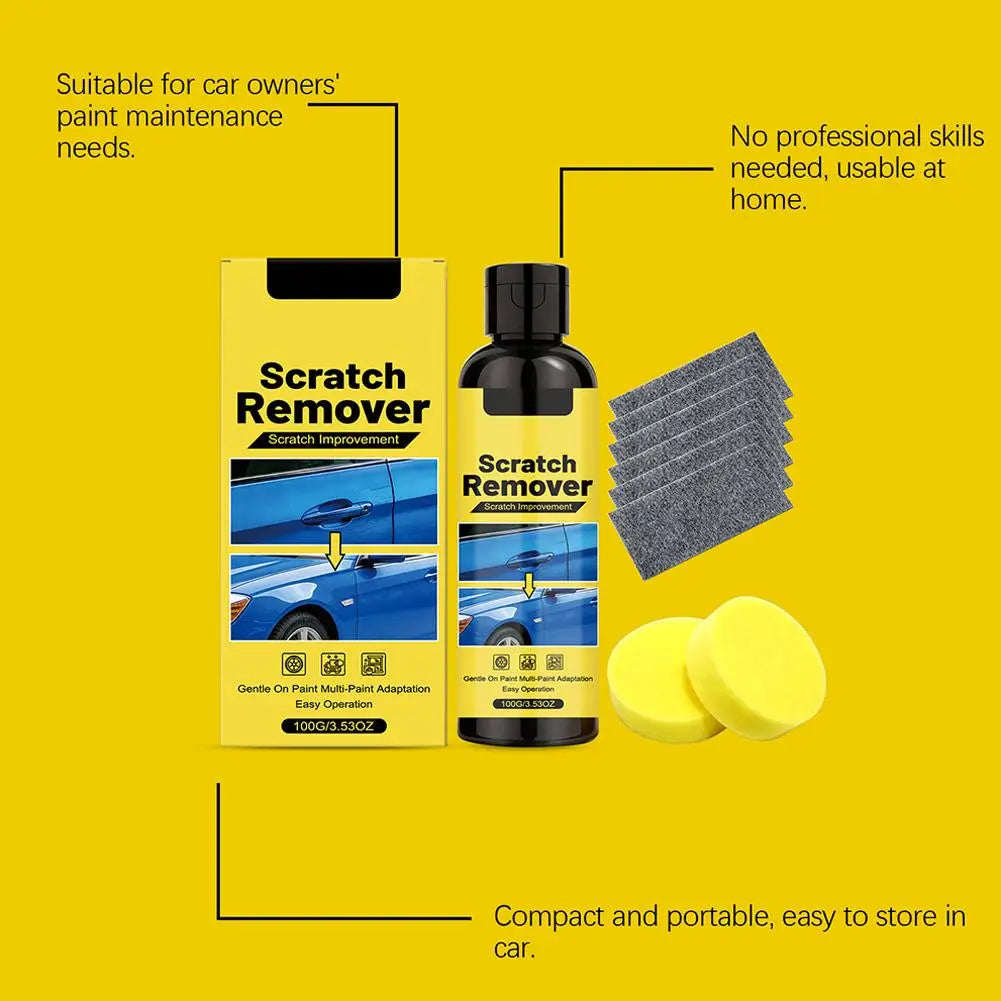 Car Scratch Remover Paint Care Tools Auto Swirl Remover Scratches Repair Polishing Auto Body Grinding Compound Anti Scratch Wax Peaceful Pleasures Health and Wellness