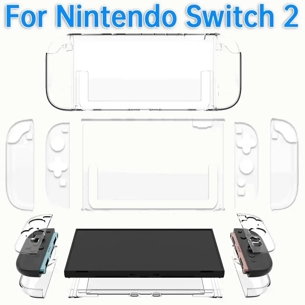 Clear PC Protective Case for Nintendo Switch 2 – Shockproof Peaceful Pleasures Health and Wellness