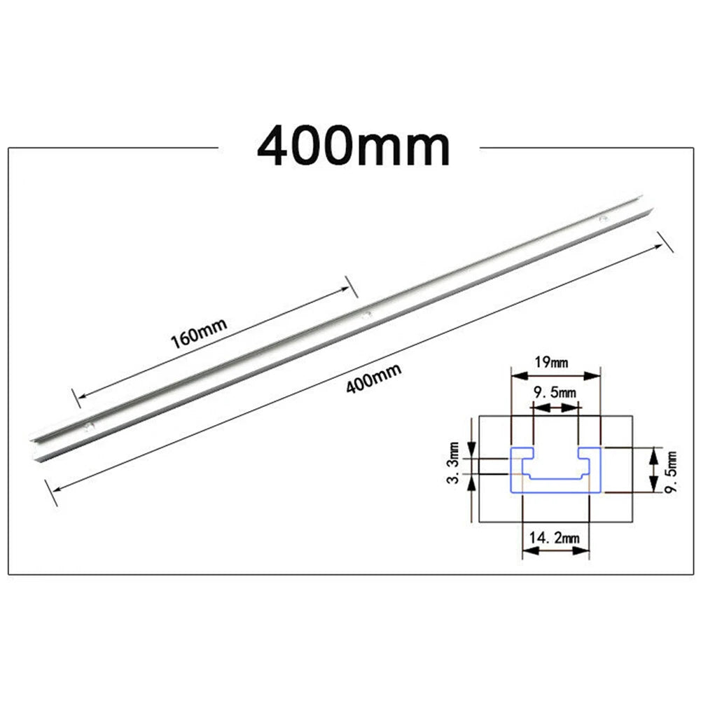 400- Woodworking Chute Rail T-track Aluminum Alloy T Screws Quick