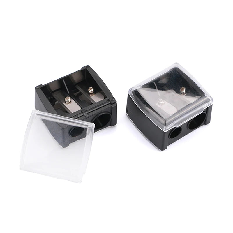 1 Pc Double Holes Lipstick Pencil Sharpener For Eyebrow Lip Liner Eyeliner Pencil Peaceful Pleasures Health and Wellness onesize