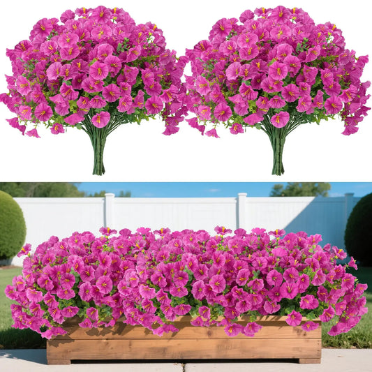 UV Resistant Artificial Silk Flowers for Outdoor Garden & Decor