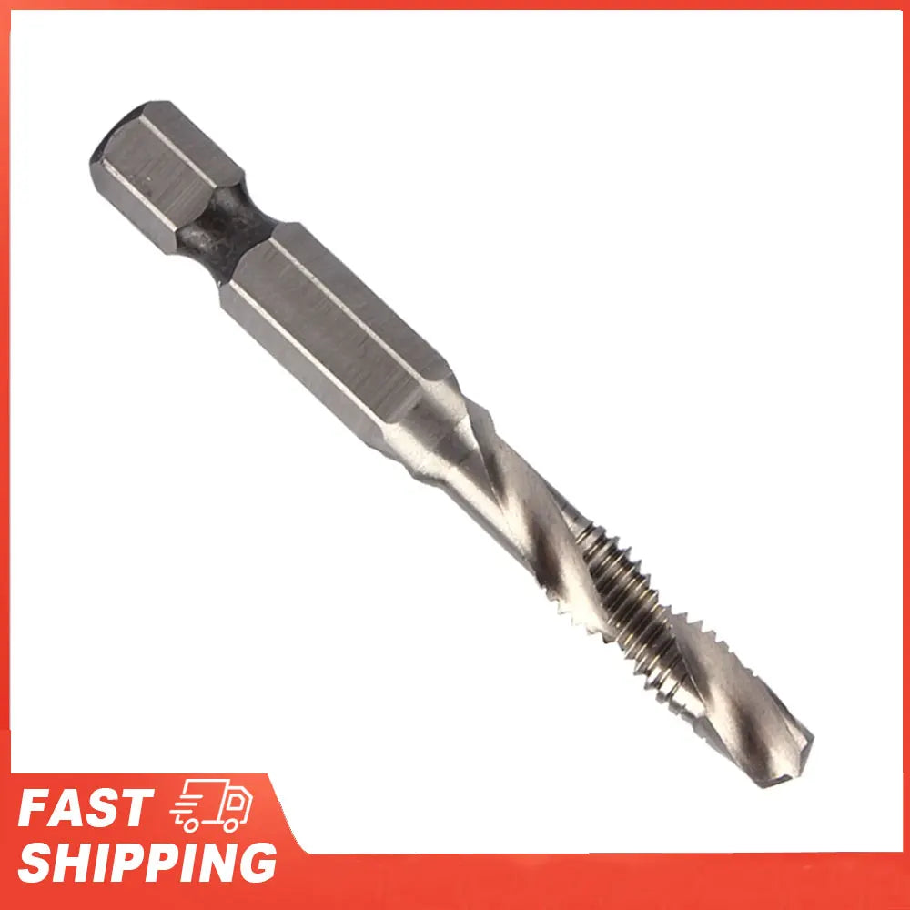 Hex Handle Tap Drill Bits M6 HSS 1 4 Shank Taper Power Tool Part Bit