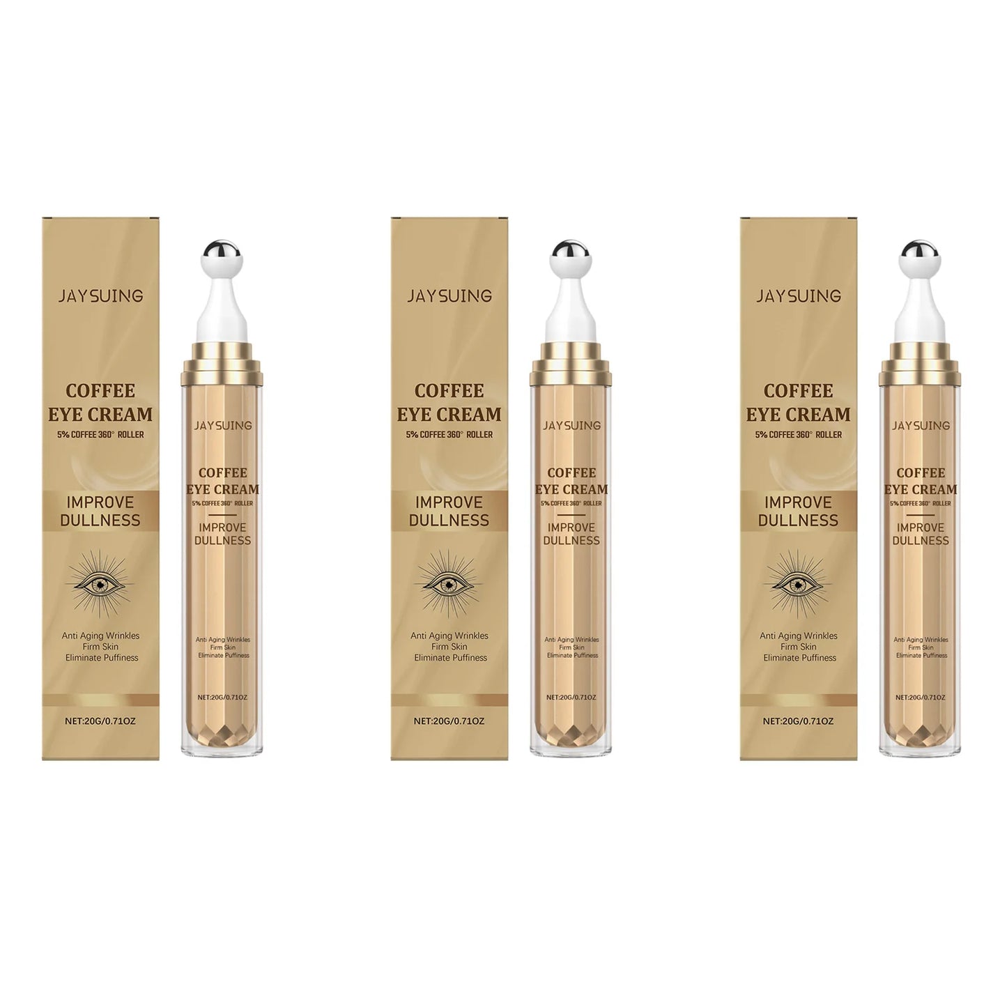 Caffeine Roller Eye Cream – Dark Circles, Puffiness & Fine Lines