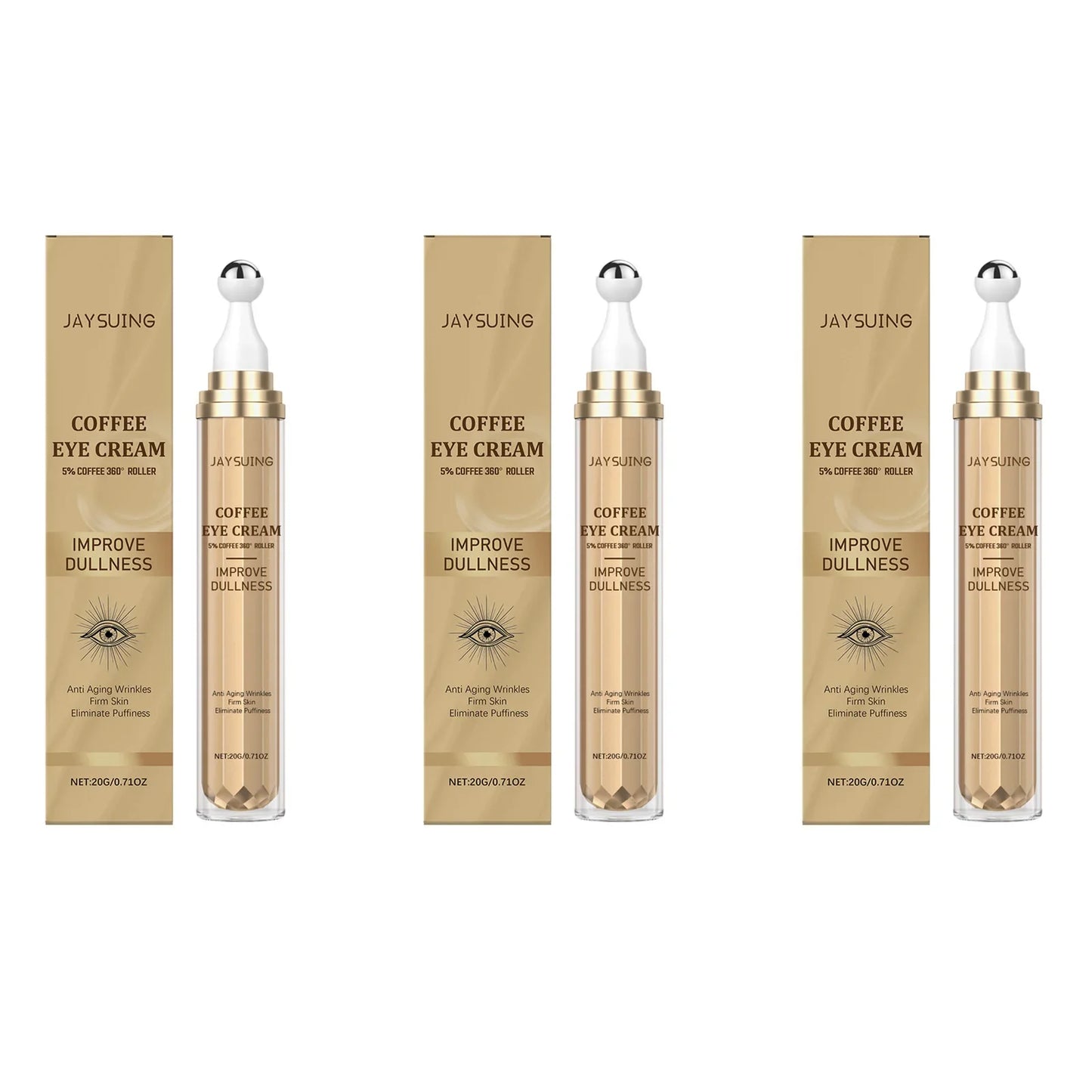 Caffeine Roller Eye Cream – Dark Circles & Puffiness Relief