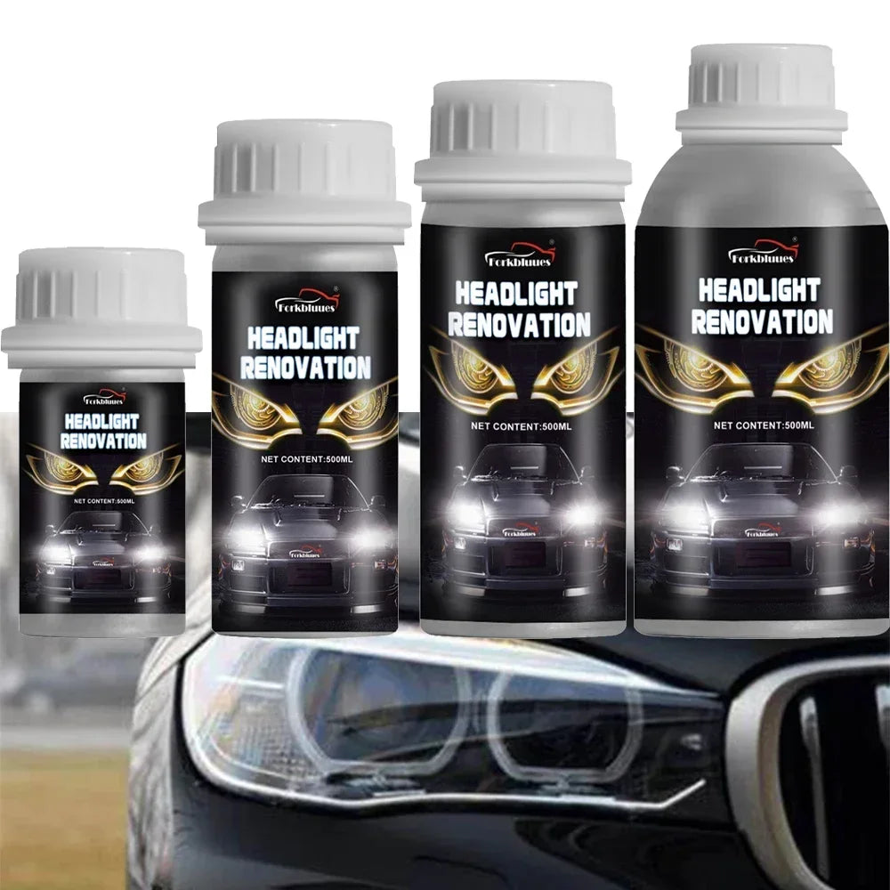 Car Headlights Renovation Polishing Kit Headlight Restoration MotorcycleAutomotive Care Tool 800ML Liquid Polymer Evaporator Peaceful Pleasures Health and Wellness