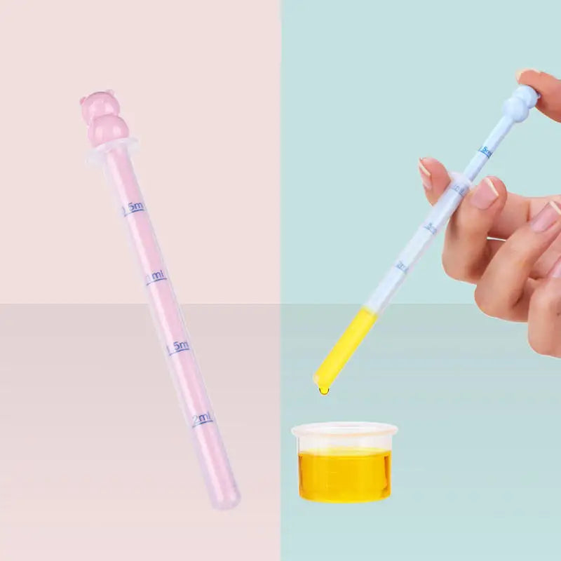 Baby Medicine Dispenser Anti Choking Syringe Feeder Scale Cartoon Shape Infant Medication Dropper Oral Liquid Supplement Tool Peaceful Pleasures Health and Wellness