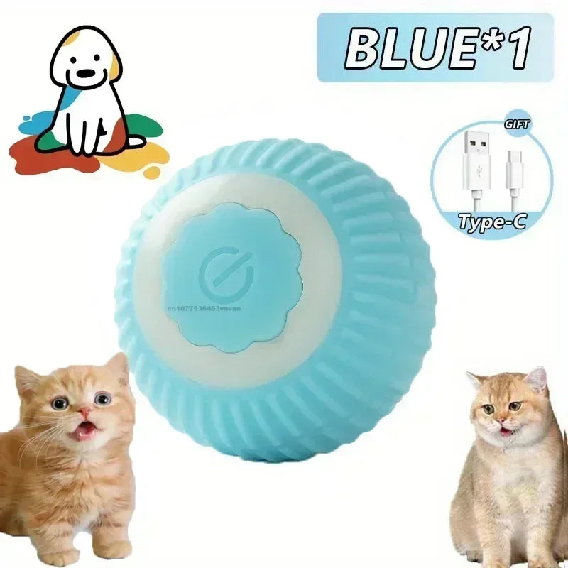 Interactive Auto Rolling Ball Toy for Cats & Dogs | USB Rechargeable