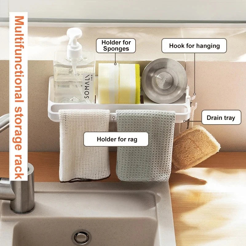 Sponge drying rack for Sink Organizer Dish Brush Holder,Sink Sponge Holder,sink Drain Rack shelf Organizer, Kitchen Accessories Peaceful Pleasures Health and Wellness