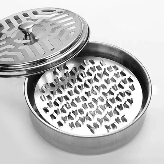 Stainless Steel Mosquito Coil Holder with Cover & Tray Mosquito Coil Holder Oasis Select