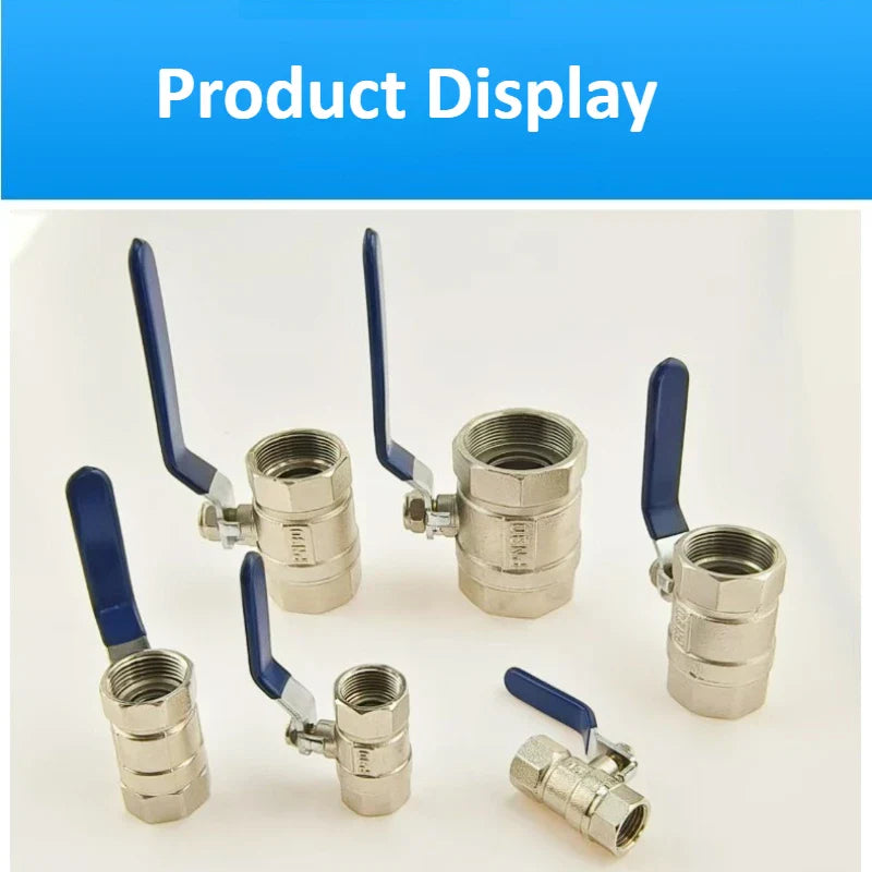 Stainless Steel BSPT Ball Valve 1/2" to 2" | Water Gas Oil