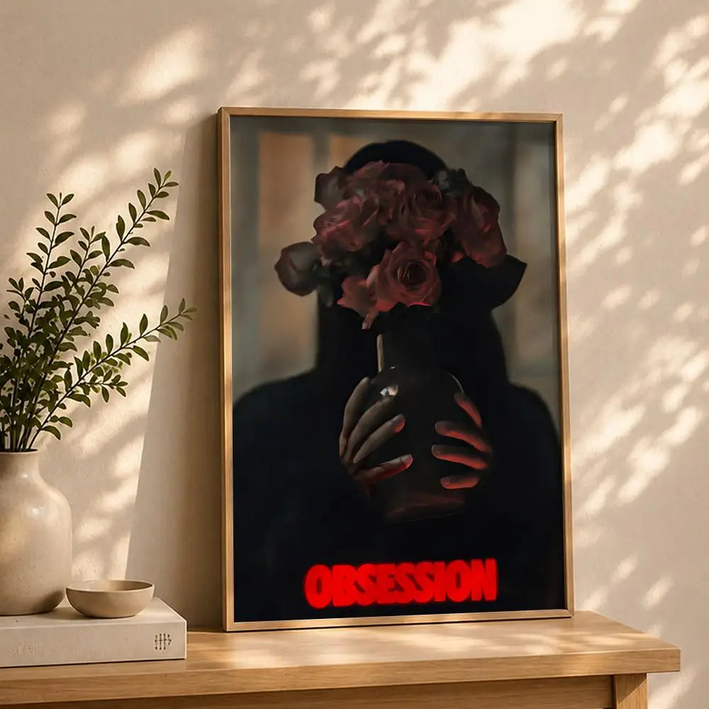 Movie Obsession HD Self-Adhesive Waterproof Wall Art Poster Wall Art Poster Peaceful Pleasures Health and Wellness White14 50X70cmNoframe