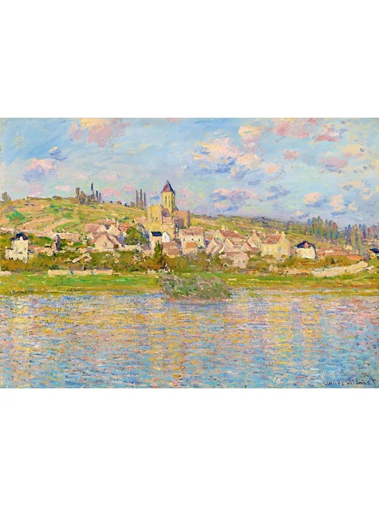 Claude Monet Exhibition Posters Canvas Oil Painting Garden Boat Lake Landscape Nature Landscape Wall Room Home Decor Peaceful Pleasures Health and Wellness N 40x60cm Unframed