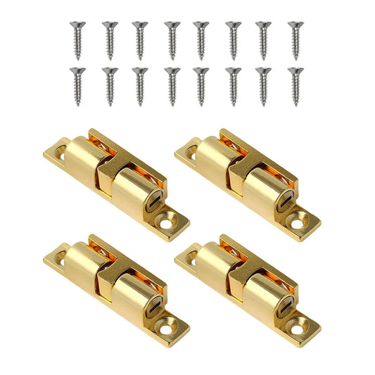 4 Zinc Alloy Cabinet Door Hinge Large Adjustable Brass Buckle Peaceful Pleasures Health and Wellness gold 1