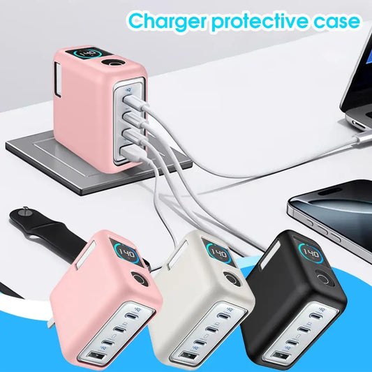 Anker Zolo 140W Four-Port Gallium Nitride Charger Silicone Protective Case Compatible with Anker Zolo 140W Charger Peaceful Pleasures Health and Wellness