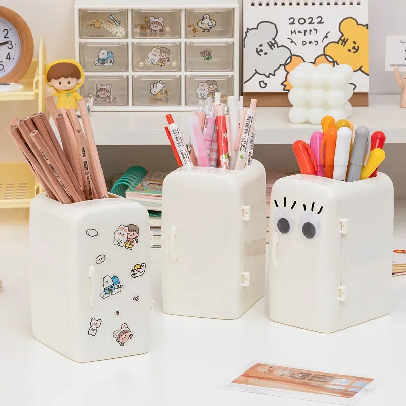 Multi functional fashionable pen holder with creative drawer, refrigerator pen holder, student large storage, desktop decoration Peaceful Pleasures Health and Wellness