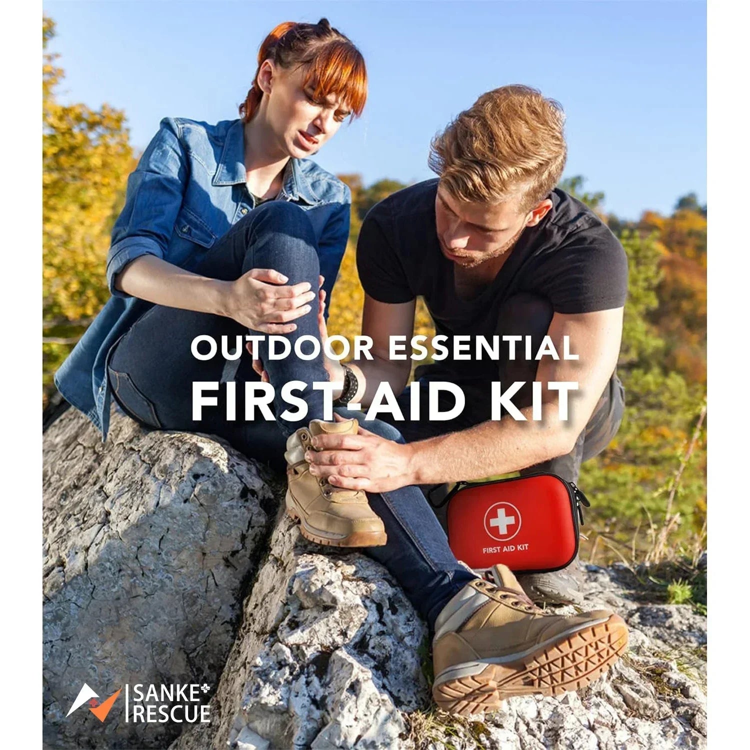 First Aid Kit Multi-purpose Emergency Medical Portable Medical Bag Outdoor Multi-functional Home Emergency edc Camping Hiking Peaceful Pleasures Health and Wellness
