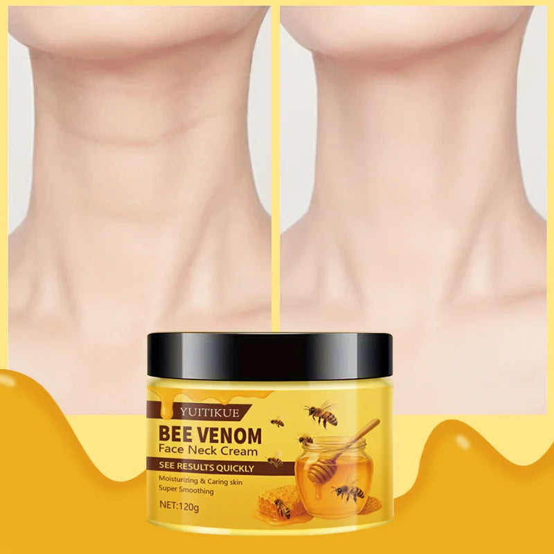 YUITIKUE Bee Venom Face Neck Cream 120g - Quick Results, Moisturizing & Smoothing, Firms & Lifts, All-in-One Care Peaceful Pleasures Health and Wellness Default Title