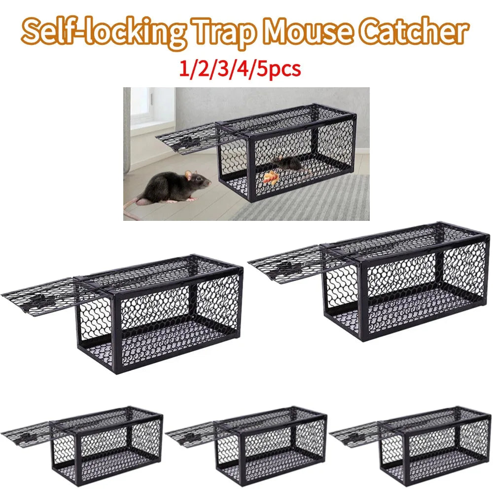 Heavy-Duty Self-Locking Metal Rat Trap Cage – Indoor & Outdoor