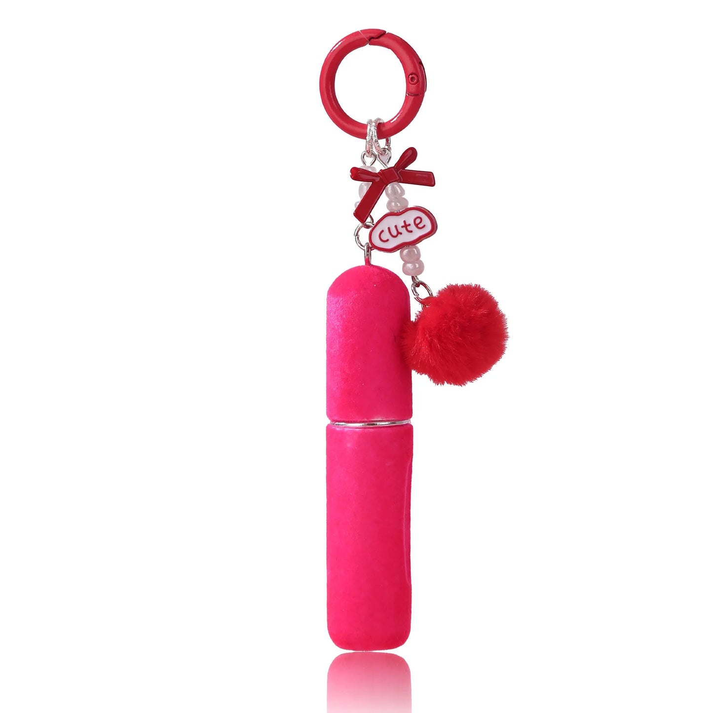 5ml Refillable Perfume Bottle Plush Keychain Travel Atomizer