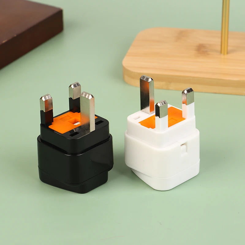 3P Type Power Socket Outlet UK EU IL Adapter US To UK Plug Universal UK Plug Adapter With 13A Fuse Black/White Travel Adapter Peaceful Pleasures Health and Wellness