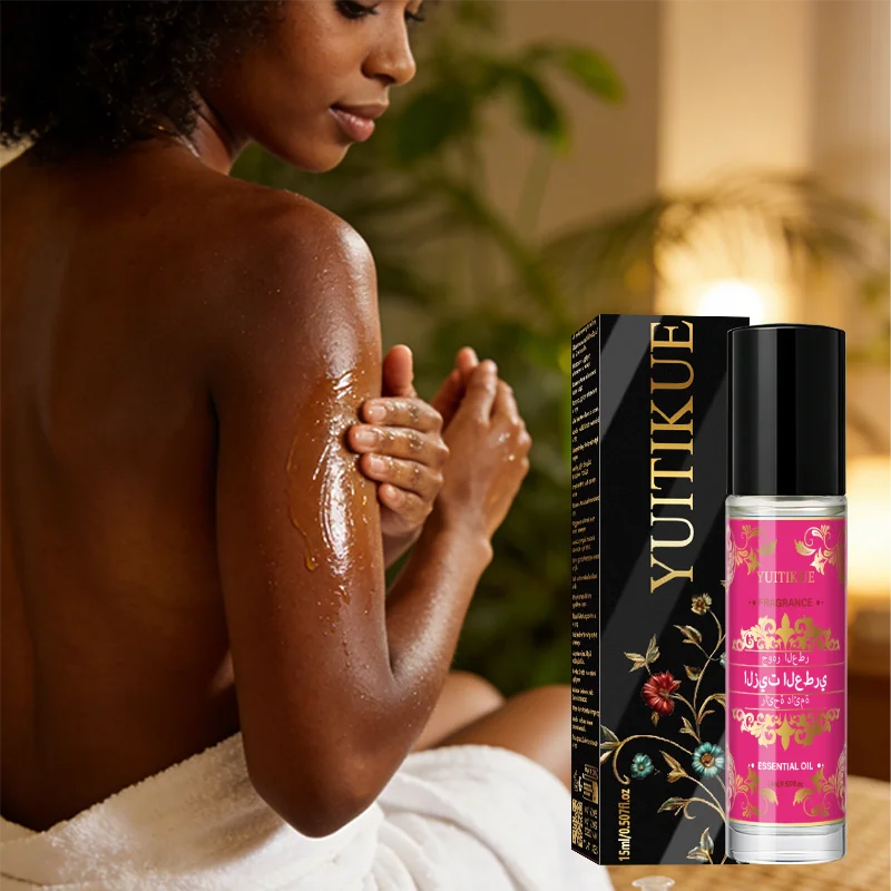 Yuitikue Arabic Perfume Roll-On, 15ml Long-Lasting Fragrance Essential Oil for Body, Unisex Middle Eastern Style Perfume Peaceful Pleasures Health and Wellness