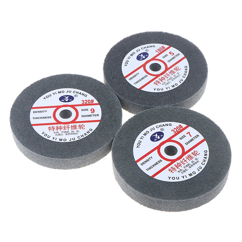 Metal Polishing Wheel 150*25mm Non-Woven Abrasive Disc Nylon Fiber 5P/7P/9P Options 180# For Polishing Peaceful Pleasures Health and Wellness
