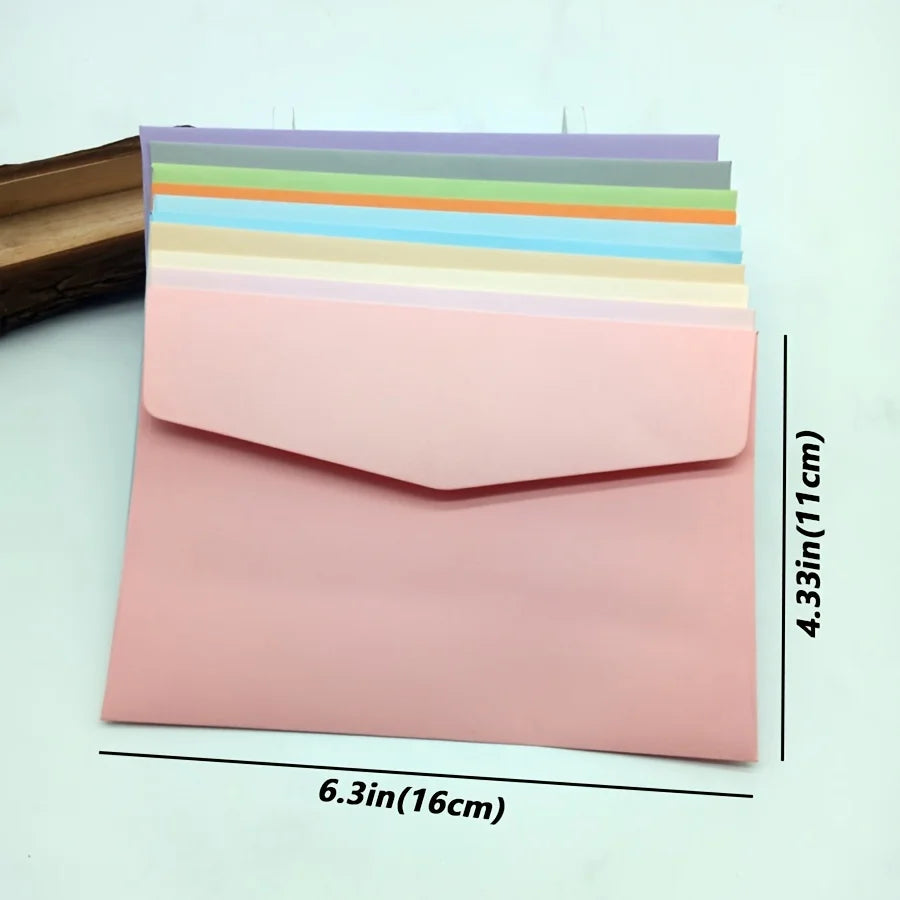 20 Macaron Colored Envelopes Suitable Birthdays Weddings Special