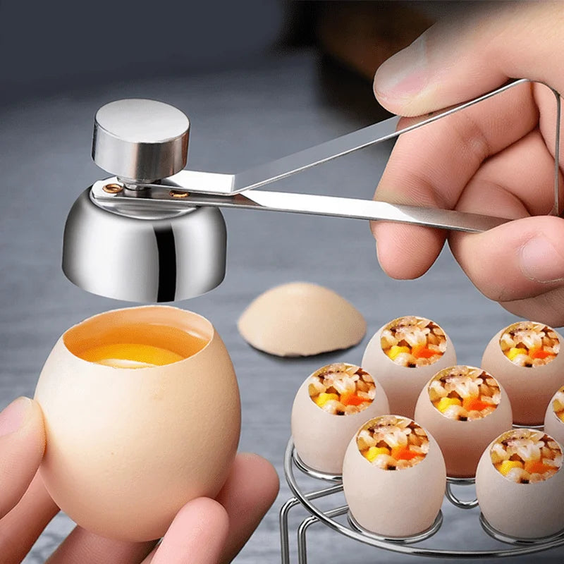 Stainless Steel Egg Topper Cracker & Shell Opener Tool