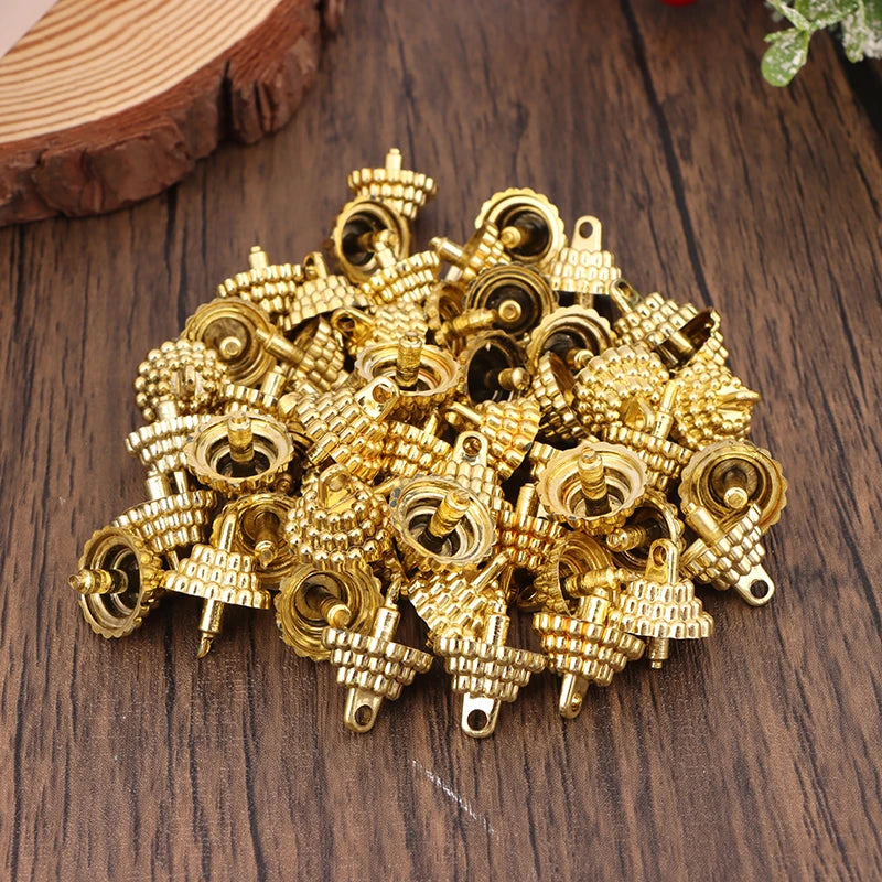 Christmas Ball Cap Pendant Holders 50/100pcs – Silver & Gold