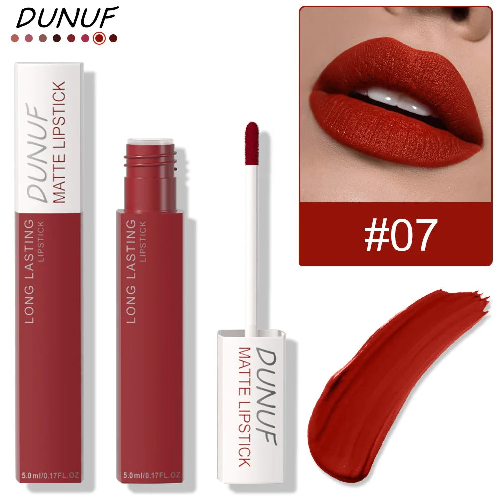 DUNUF Matte Lip Gloss – Waterproof, Long-Lasting, Non-Stick