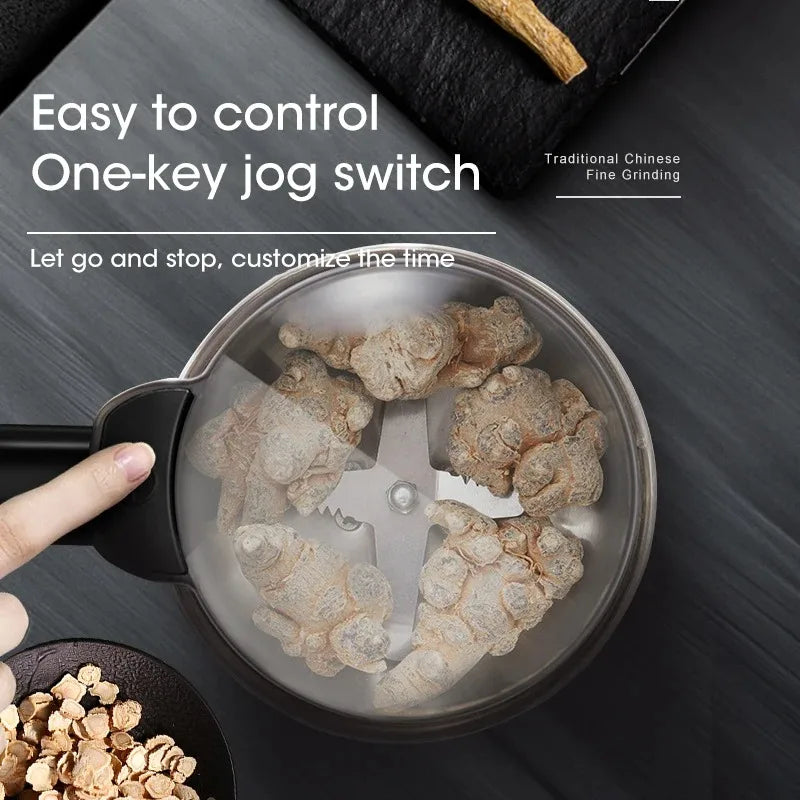 Electric Multifunctional New Coffee Grinder Machine For Home Grinding Beans Cereal Nuts Spices Grains Peaceful Pleasures Health and Wellness