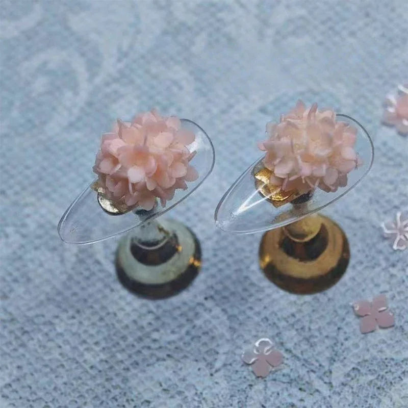 Hydrangea 3D Nail Art Carving Mold Silicone Petal Soft Stamping Plates High Transparency DIY Design Manicure Decor Tools Peaceful Pleasures Health and Wellness