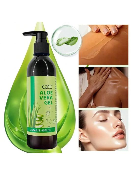 GZE Aloe Vera Gel – Moisturizer, Hair Frizz Control 250ml Aloe Vera Gel Peaceful Pleasures Health and Wellness