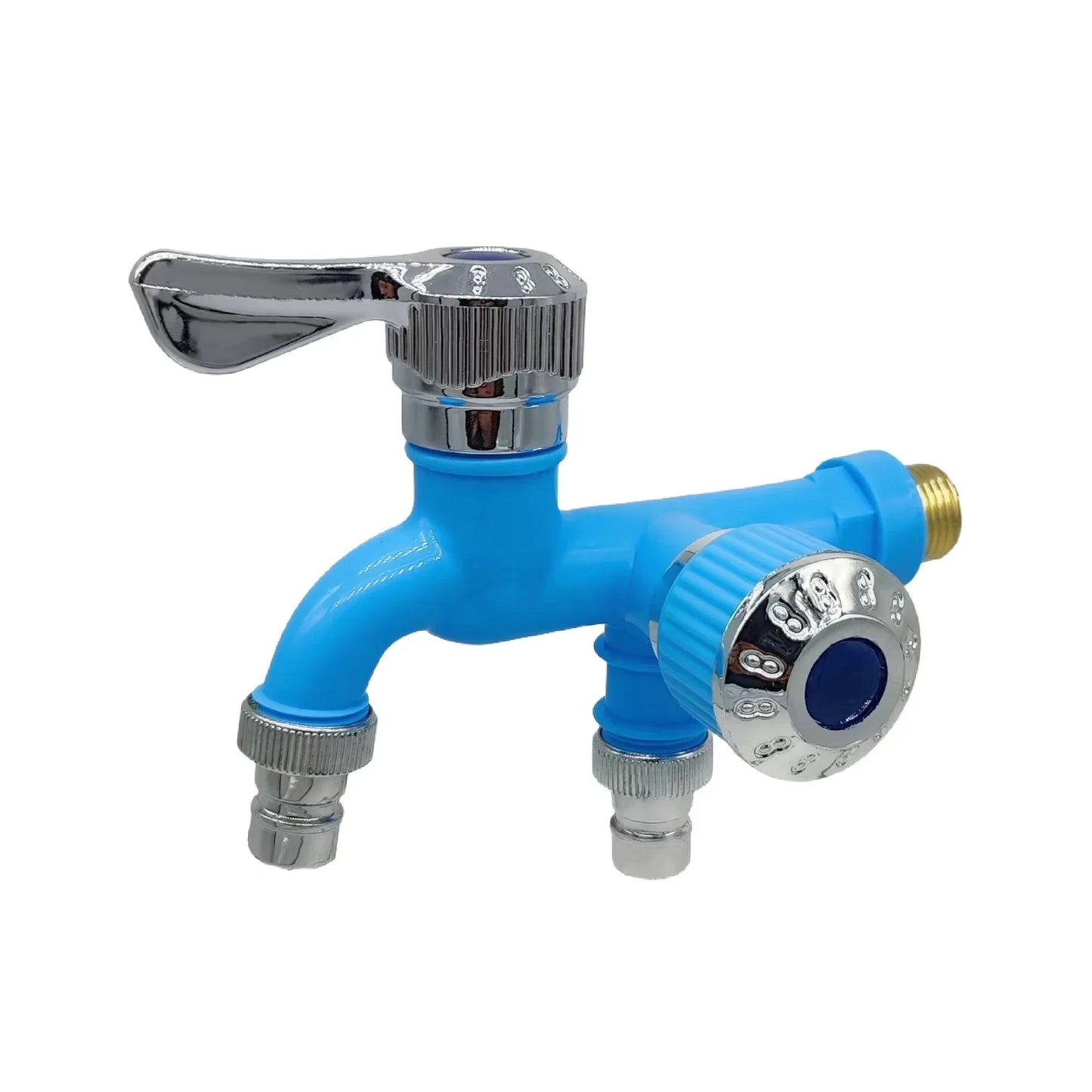 Dual Outlet Faucet Splitter | 1/2" Double Control Water Tap