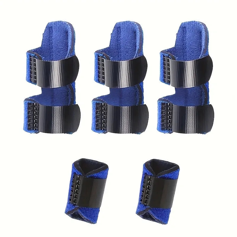 5-Piece Adjustable Breathable Finger Guard Set with Velcro
