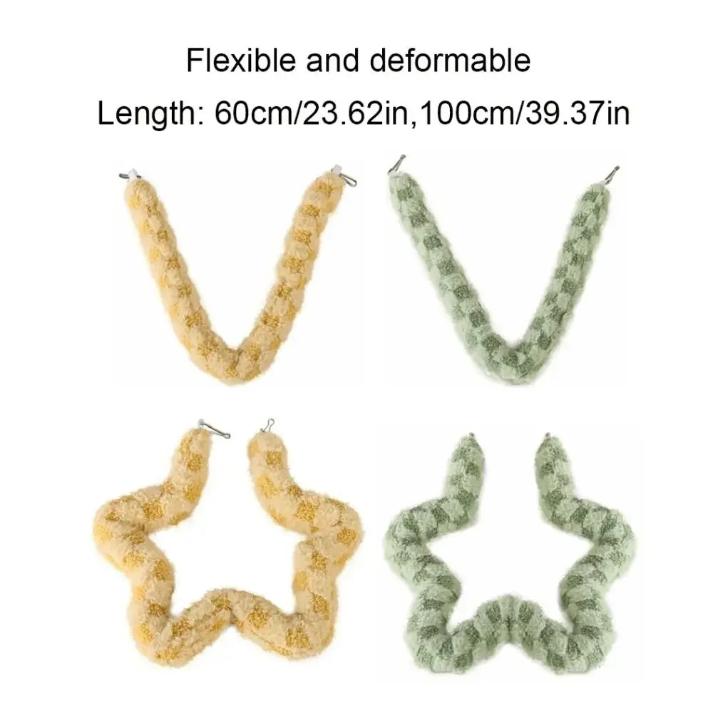 Chew-Resistant Bird & Hamster Hanging Swing Climbing Rope Toy Bird Swing Toy Peaceful Pleasures Health and Wellness