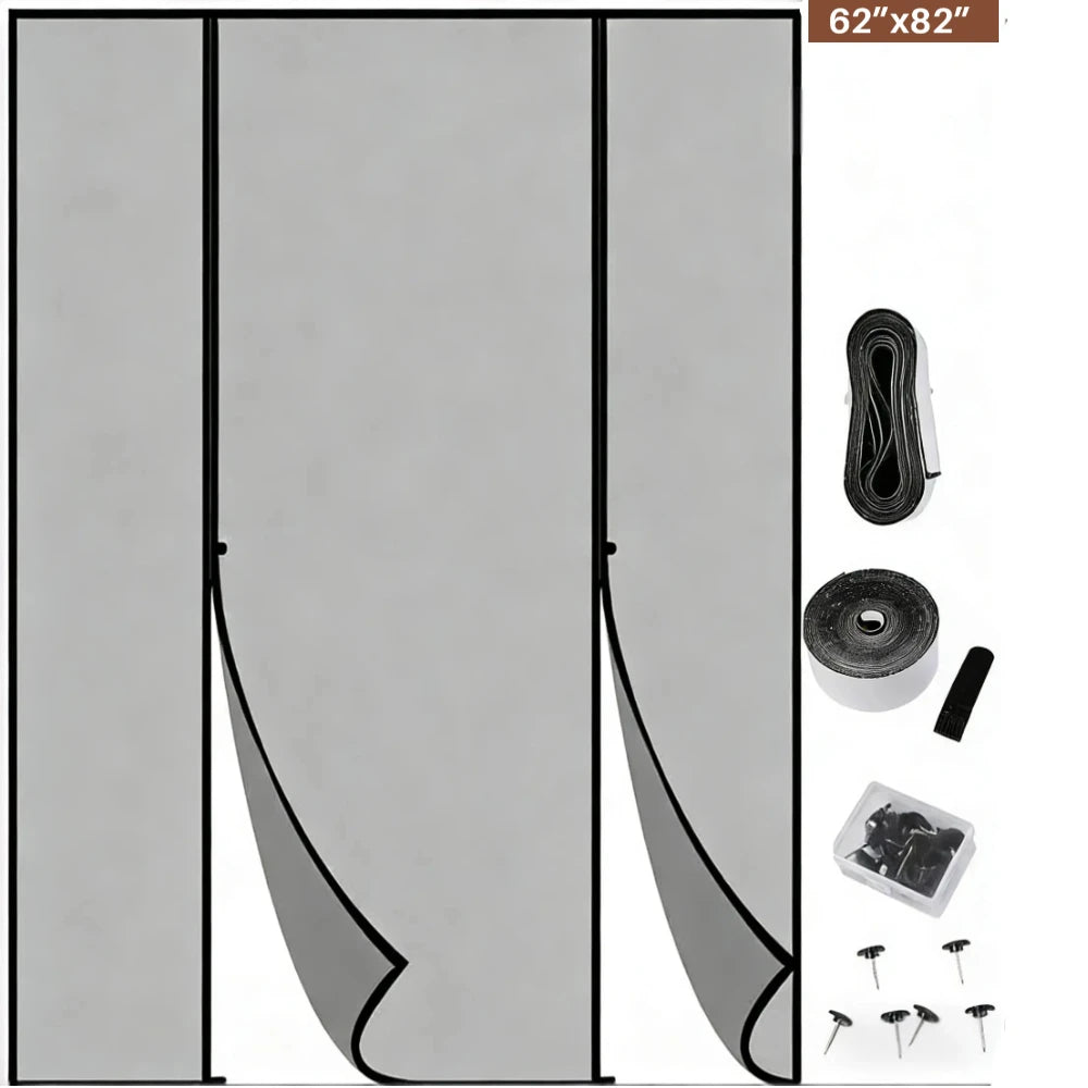 Magnetic Screen Door Curtain Anti Mosquito Keeps Bug Out Automatic Self-Closing Household Ventilation Door Mesh Curtain 38x82in Peaceful Pleasures Health and Wellness D Type 157x208CM 1pc