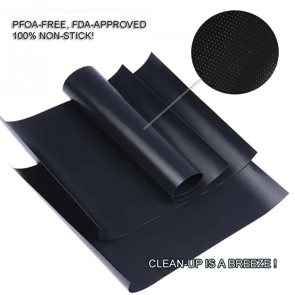 BBQ Grill Mat – Non-Stick, Heat Resistant & Reusable 40x33cm