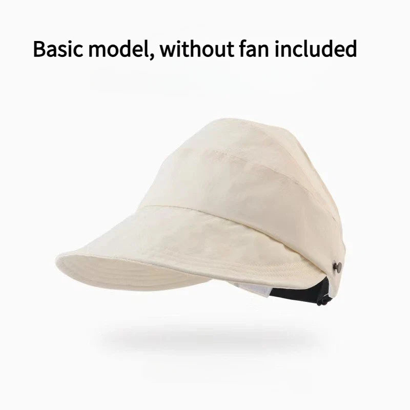 Solar Fan Cap USB Rechargeable Cooling Hat UPF50+ Sun Protection