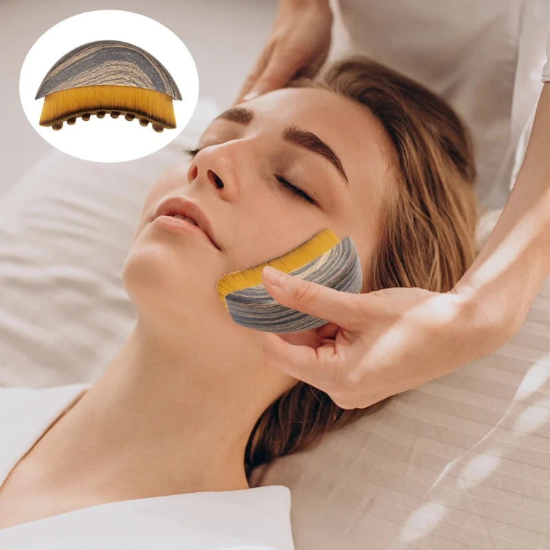 Lymphatic Contour Face Brush,Chin &Jawline Sculpting,Drainage Massager for Face,Ergonomically Designed to Fit The Skin Precisely Peaceful Pleasures Health and Wellness