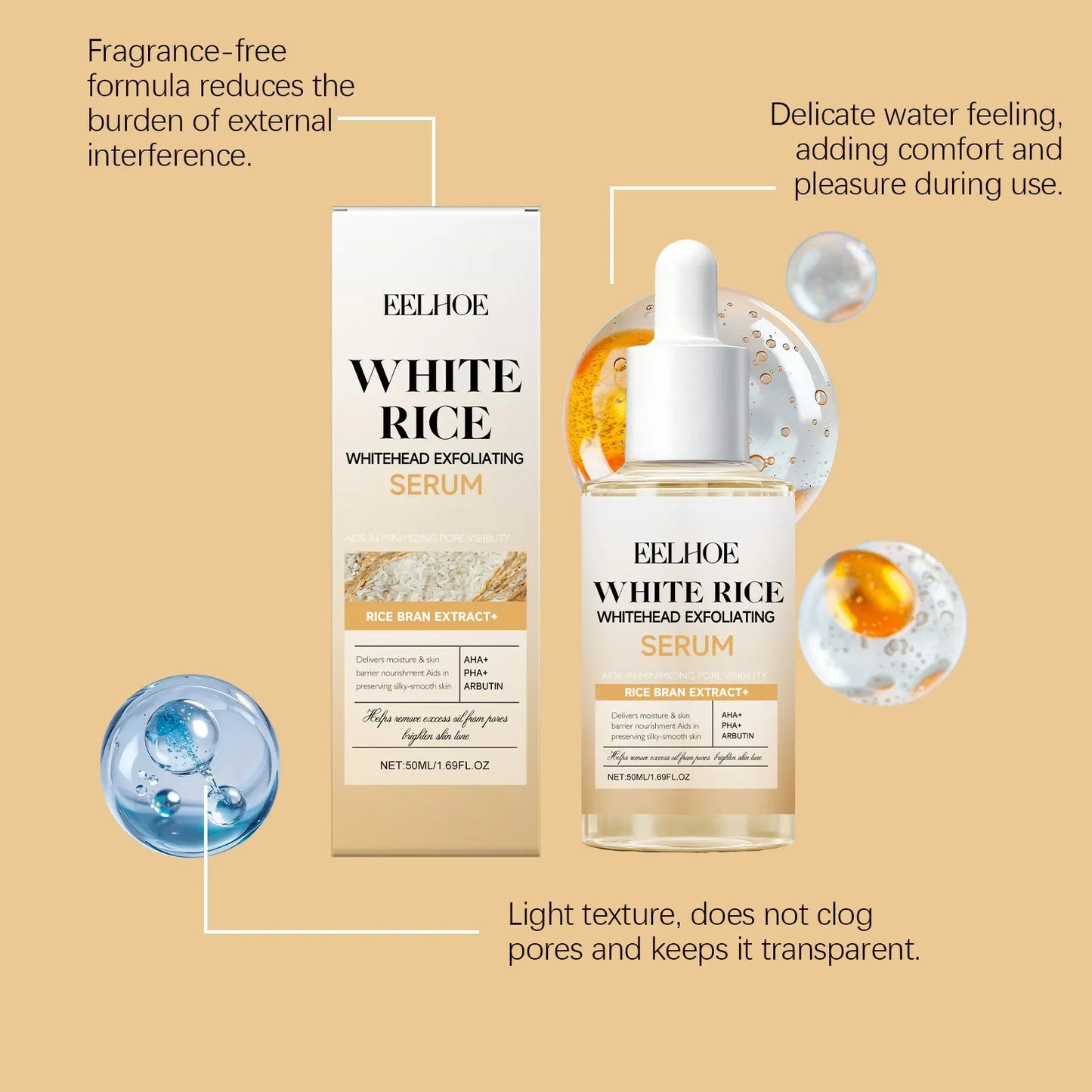 EELHOE Rice Exfoliating Essence – Brighten, Hydrate & Refine Skin