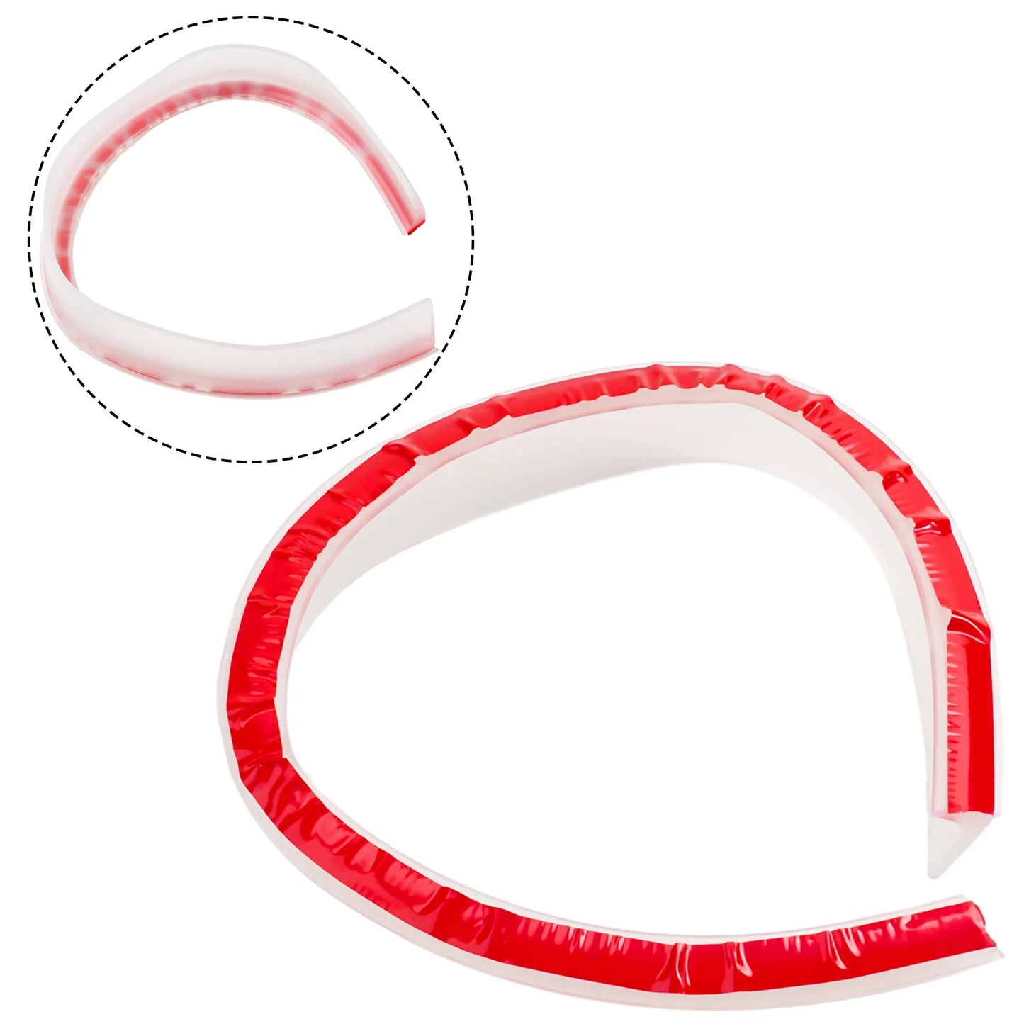 Silicone Shower Barrier Bathroom Water Stopper Retaining Strip