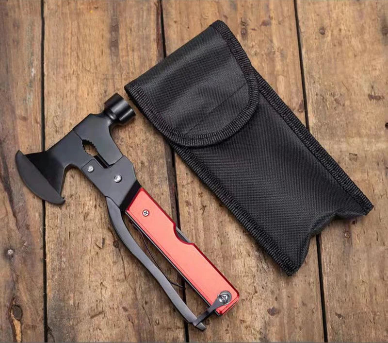16-in-1 Folding Axe Hammer Multitool | Camping & Emergency