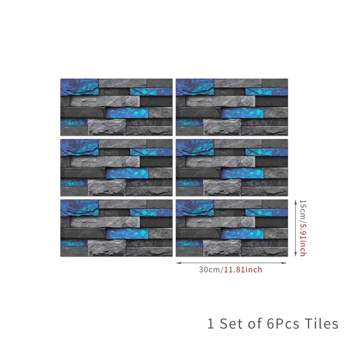 New stone-patterned crystal self-adhesive wall film for kitchen and bathroom, waterproof and moisture-proof wallpaper Peaceful Pleasures Health and Wellness FG-L7 6PS